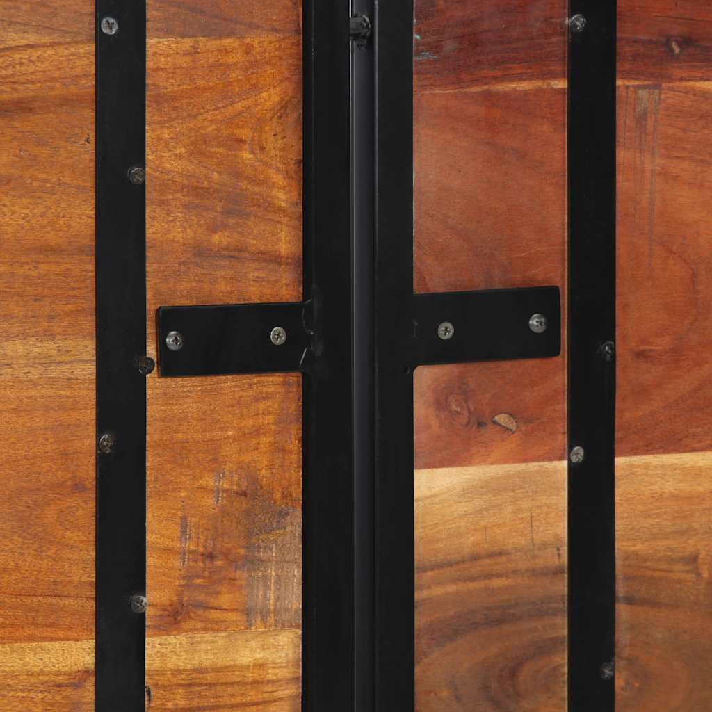 Headboard 180 cm Solid Wood Reclaimed and Iron