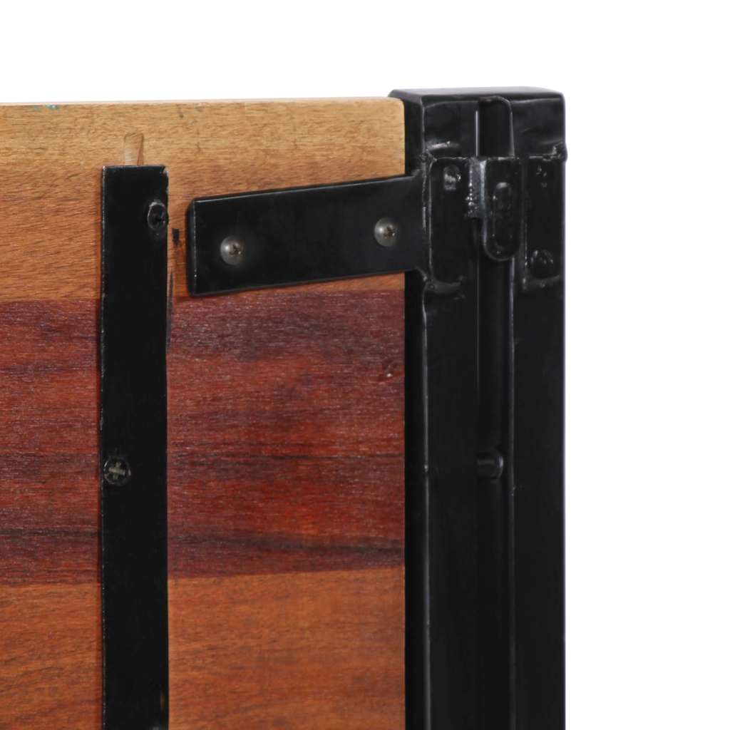 Headboard 180 cm Solid Wood Reclaimed and Iron