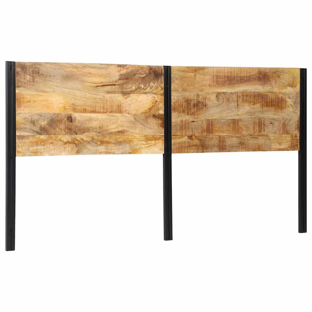 Headboard 200 cm Solid Wood Mango and Iron