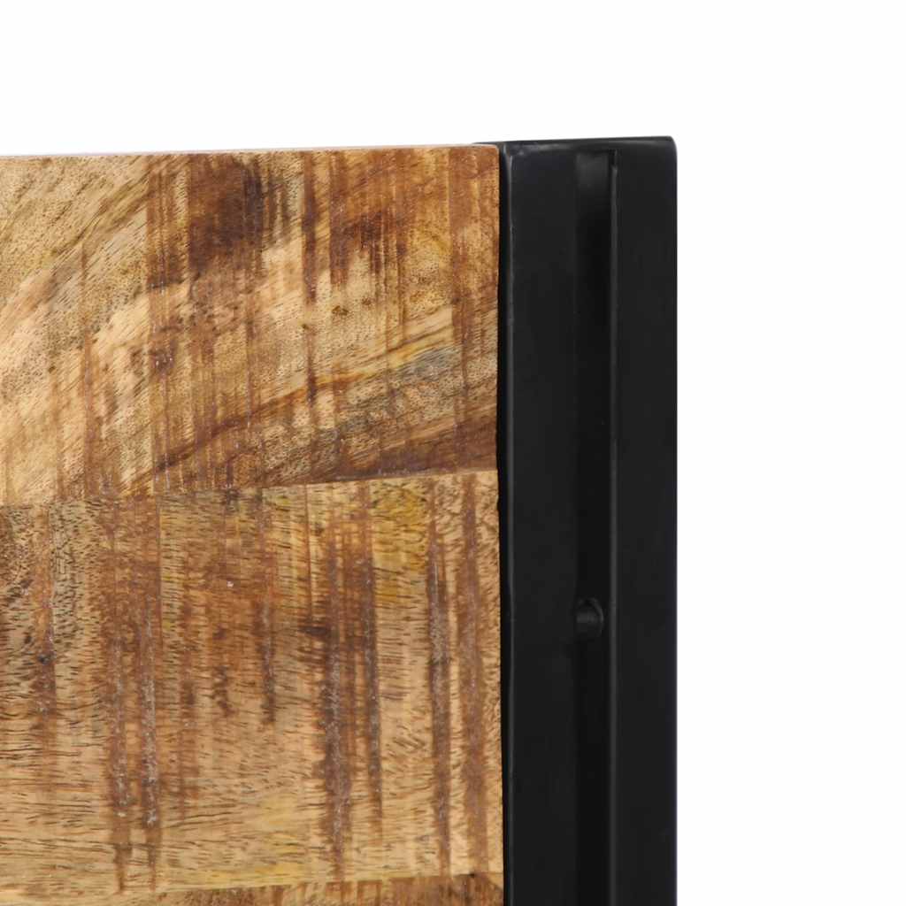 Headboard 200 cm Solid Wood Mango and Iron