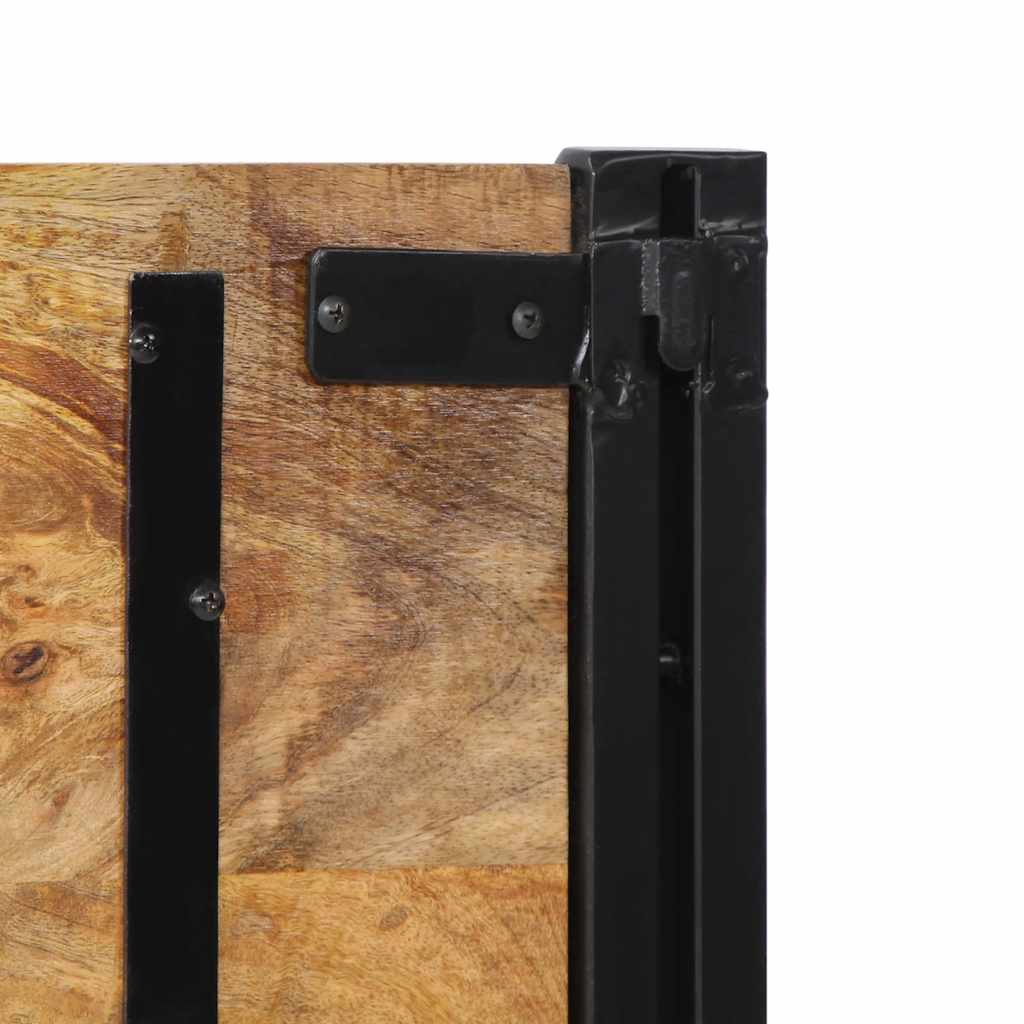 Headboard 200 cm Solid Wood Mango and Iron