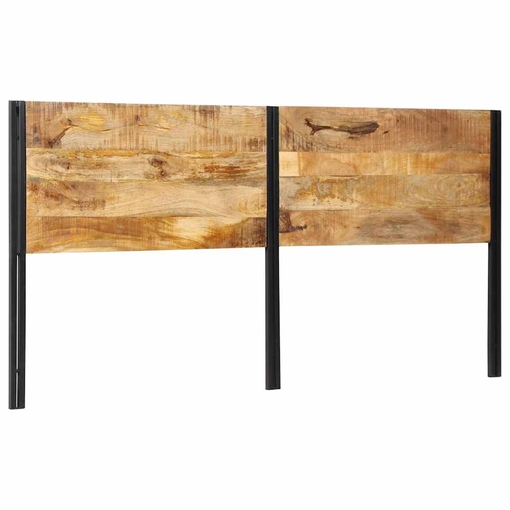 Headboard 200 cm Solid Wood Mango and Iron