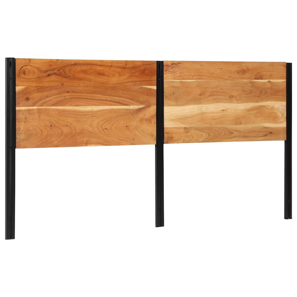 Headboard 200 cm Solid Wood Acacia and Iron