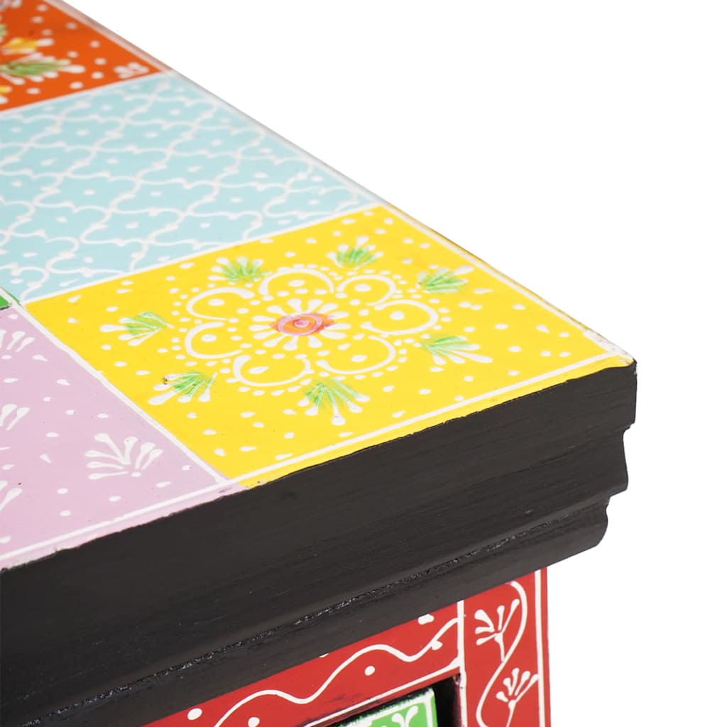 TV Cabinet Multicolour 100 x 30 x 24 cm Solid Mango wood