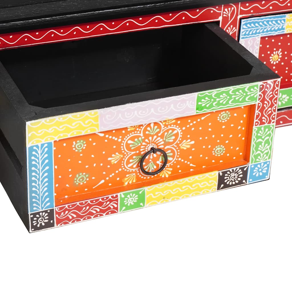 TV Cabinet Multicolour 100 x 30 x 24 cm Solid Mango wood