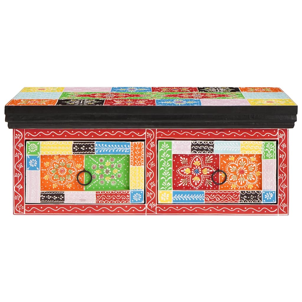 TV Cabinet Multicolour 60 x 30 x 24 cm Solid Mango wood