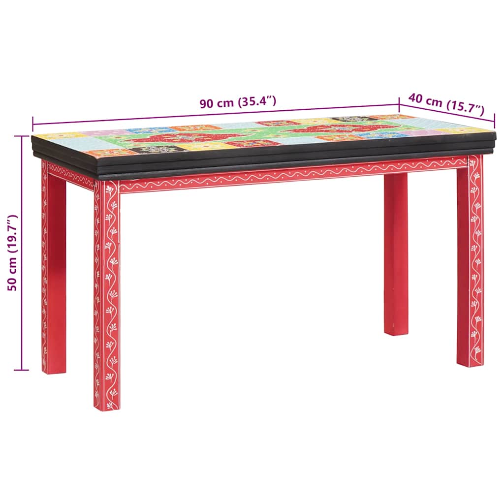 Nesting Table Brown 38 x 38 x 41.5 cm Solid Mango wood