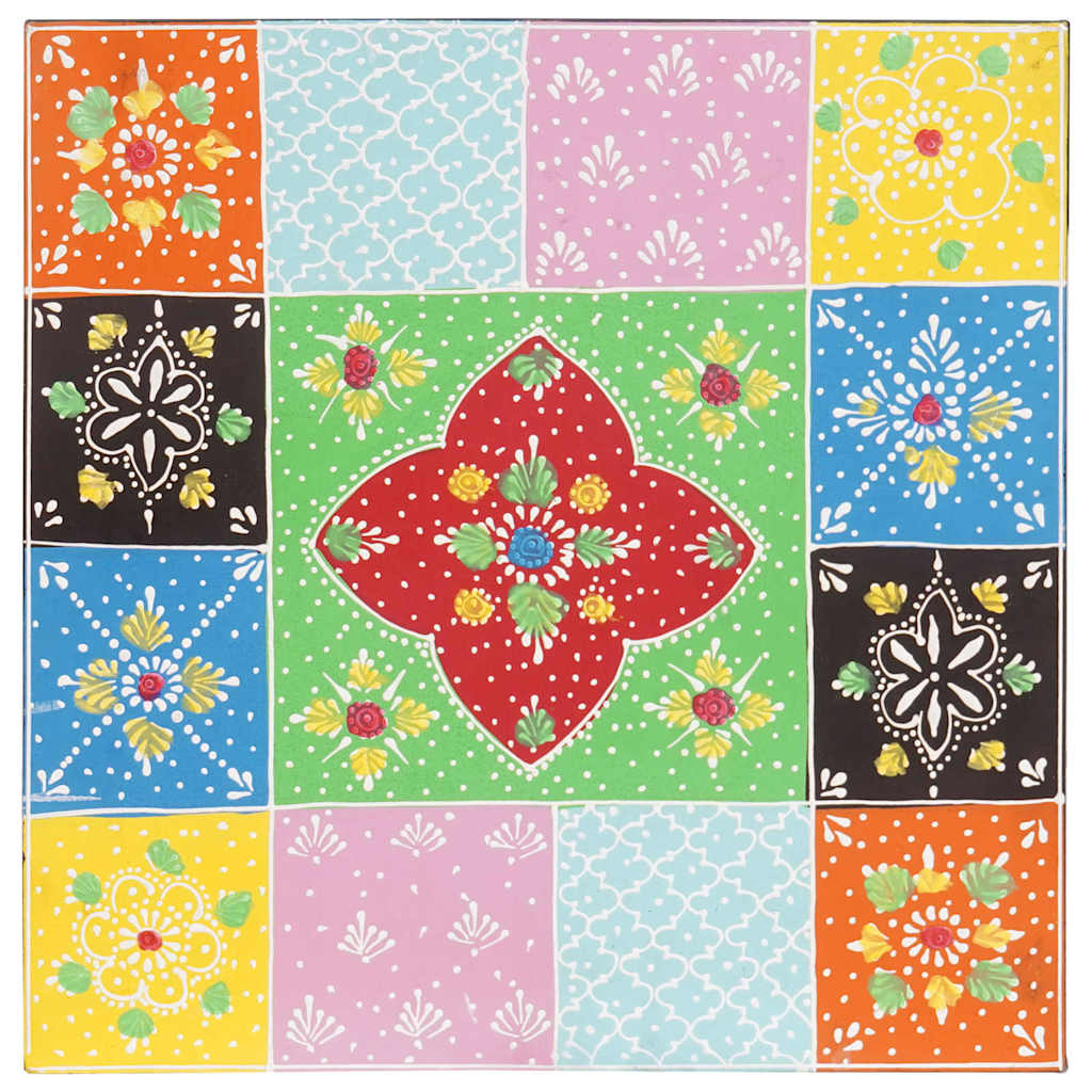 Nesting Table Brown 38 x 38 x 41.5 cm Solid Mango wood