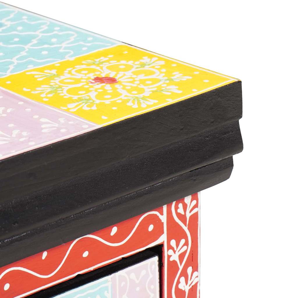 Bedside Cabinet Multicolour 40 x 30 x 28 cm Solid Mango wood