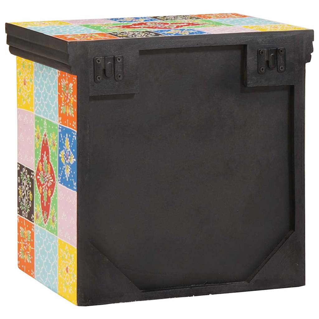 Bedside Cabinet Multicolour 40 x 30 x 40 cm Solid Mango wood