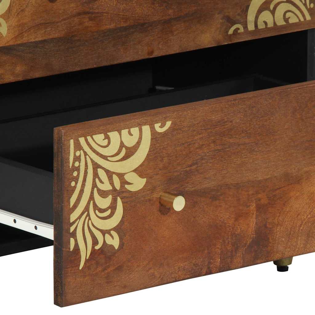 Sideboard 2 pcs Honey brown 60 x 33.5 x 75 cm Solid Mango wood