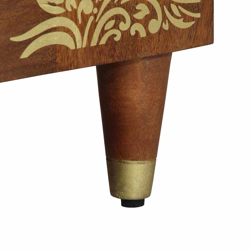 Sideboard 2 pcs Honey brown 60 x 33.5 x 75 cm Solid Mango wood