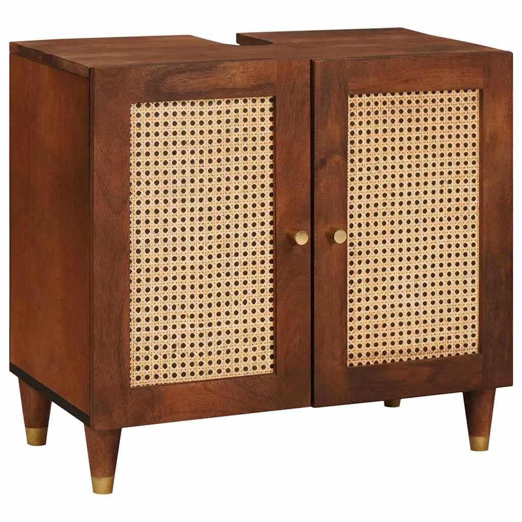 Bathroom Furniture 2 pcs 62 x 33 x 58 cm Solid Mango Wood