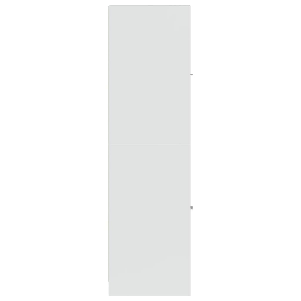 Apothecary Cabinet High Gloss White 30x41x144.5 cm Engineered Wood