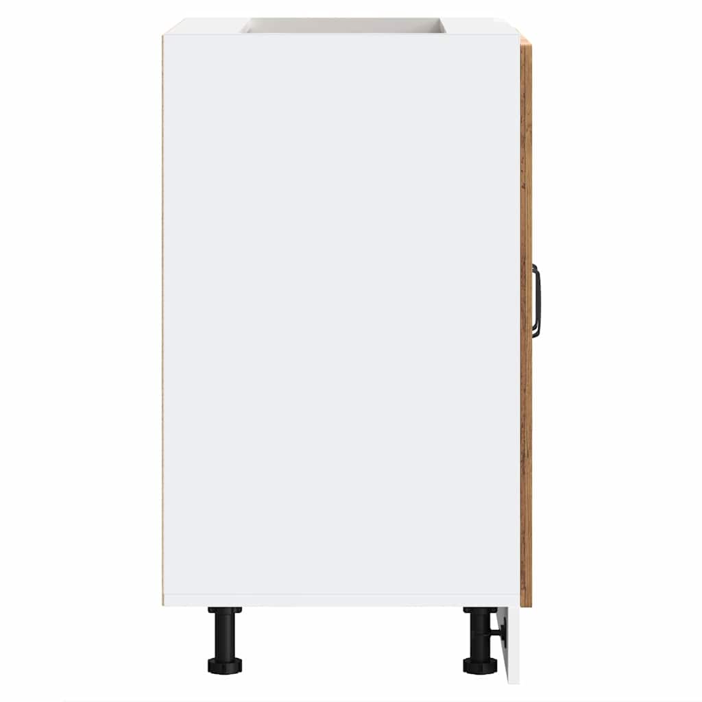Sink Base Cabinet Kalmar Old Wood 60x46x81.5 cm Engineered Wood
