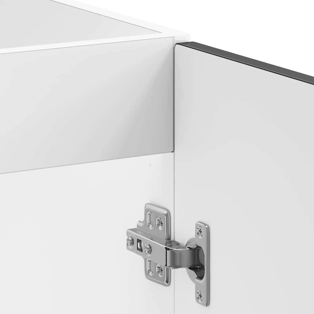 Sink Base Cabinet Kalmar Black 80x46x81.5 cm Engineered Wood