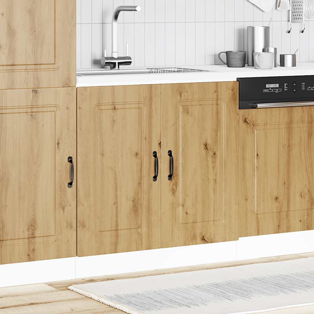 Sink Base Cabinet Kalmar Artisan Oak 80x46x81.5 cm Engineered Wood