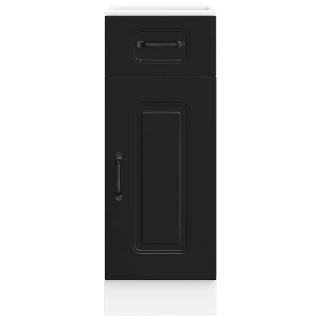 Kitchen Base Cabinet Kalmar Black Engineered Wood