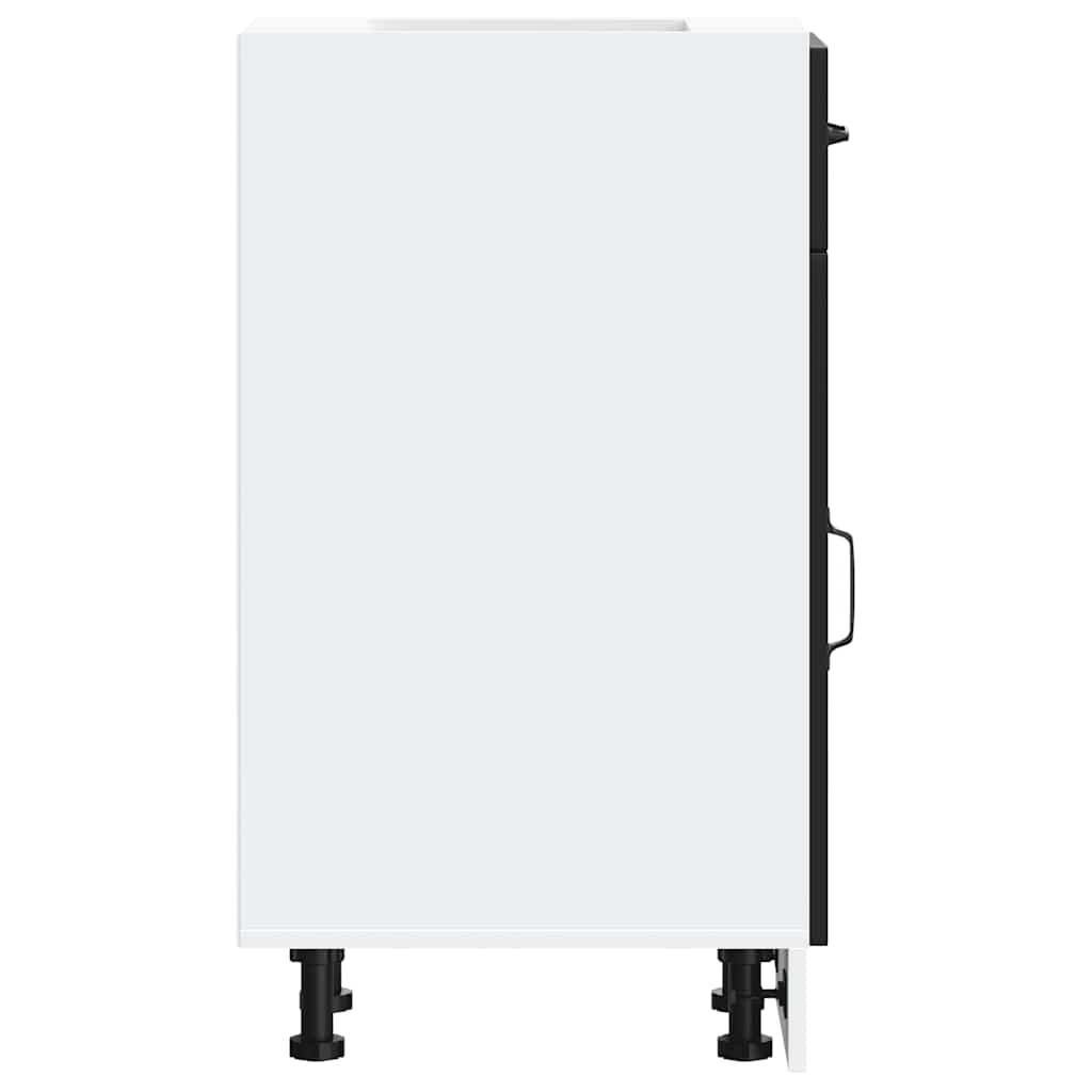 Kitchen Base Cabinet Kalmar Black Engineered Wood