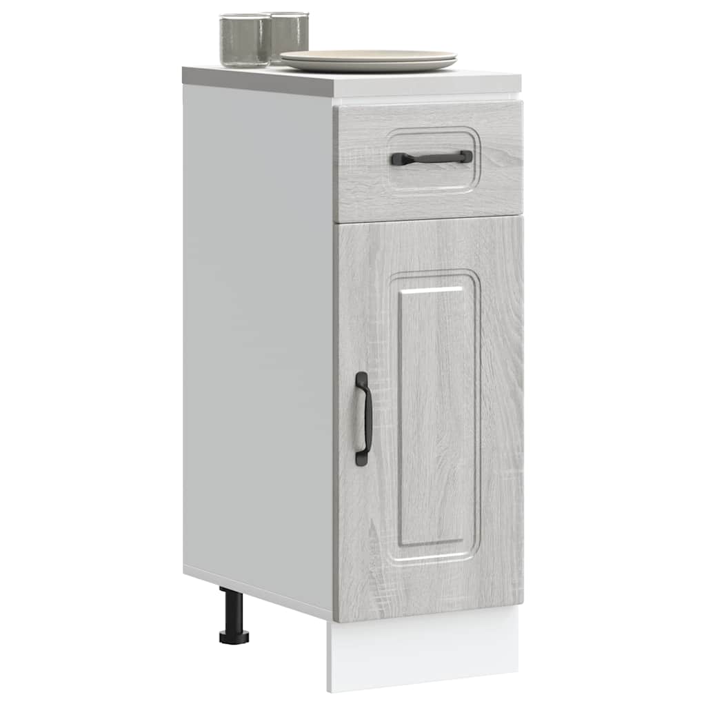 Kitchen Base Cabinet Kalmar Grey Sonoma Engineered Wood