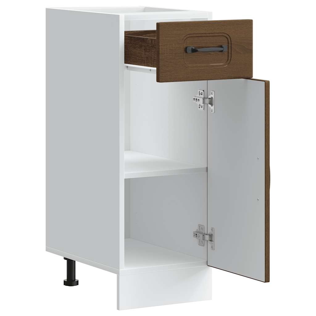 Kitchen Base Cabinet Kalmar Brown Oak Engineered Wood