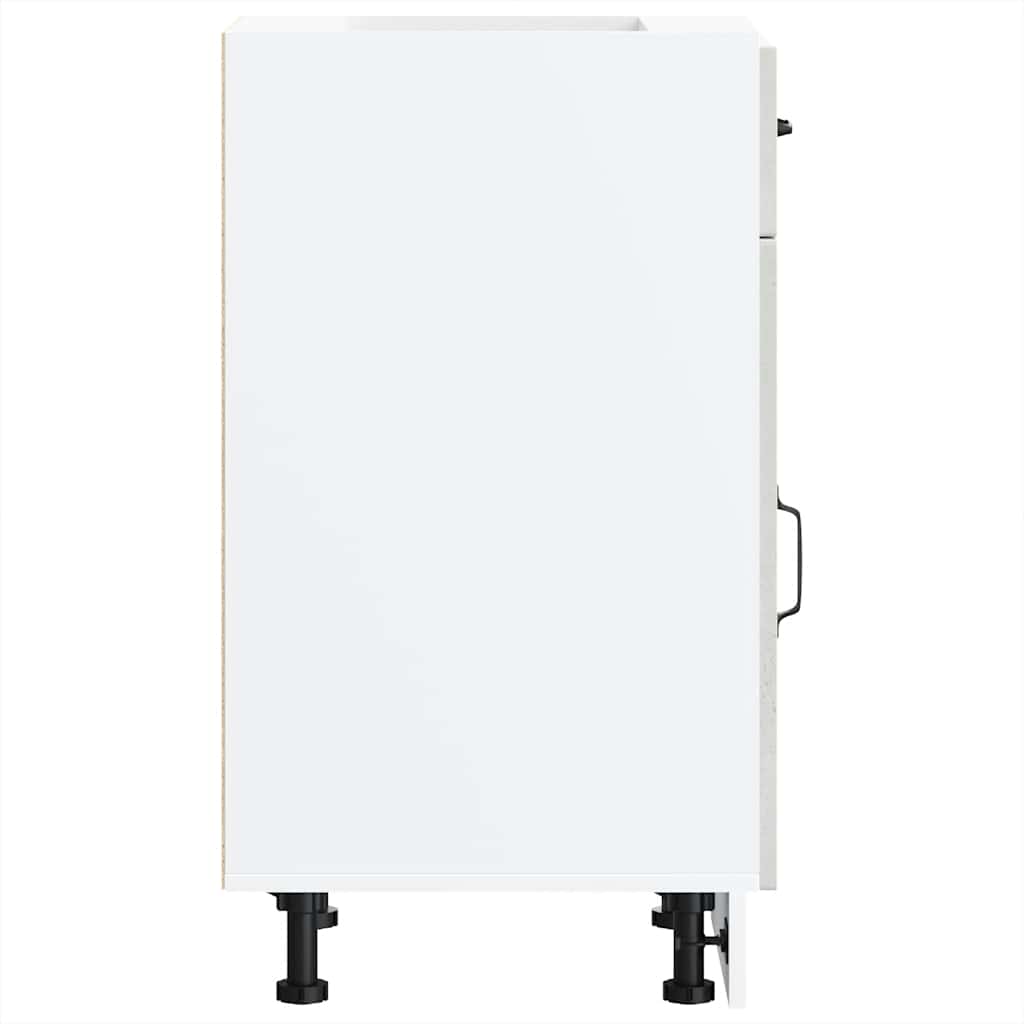 Kitchen Base Cabinet Kalmar Concrete Grey Engineered Wood