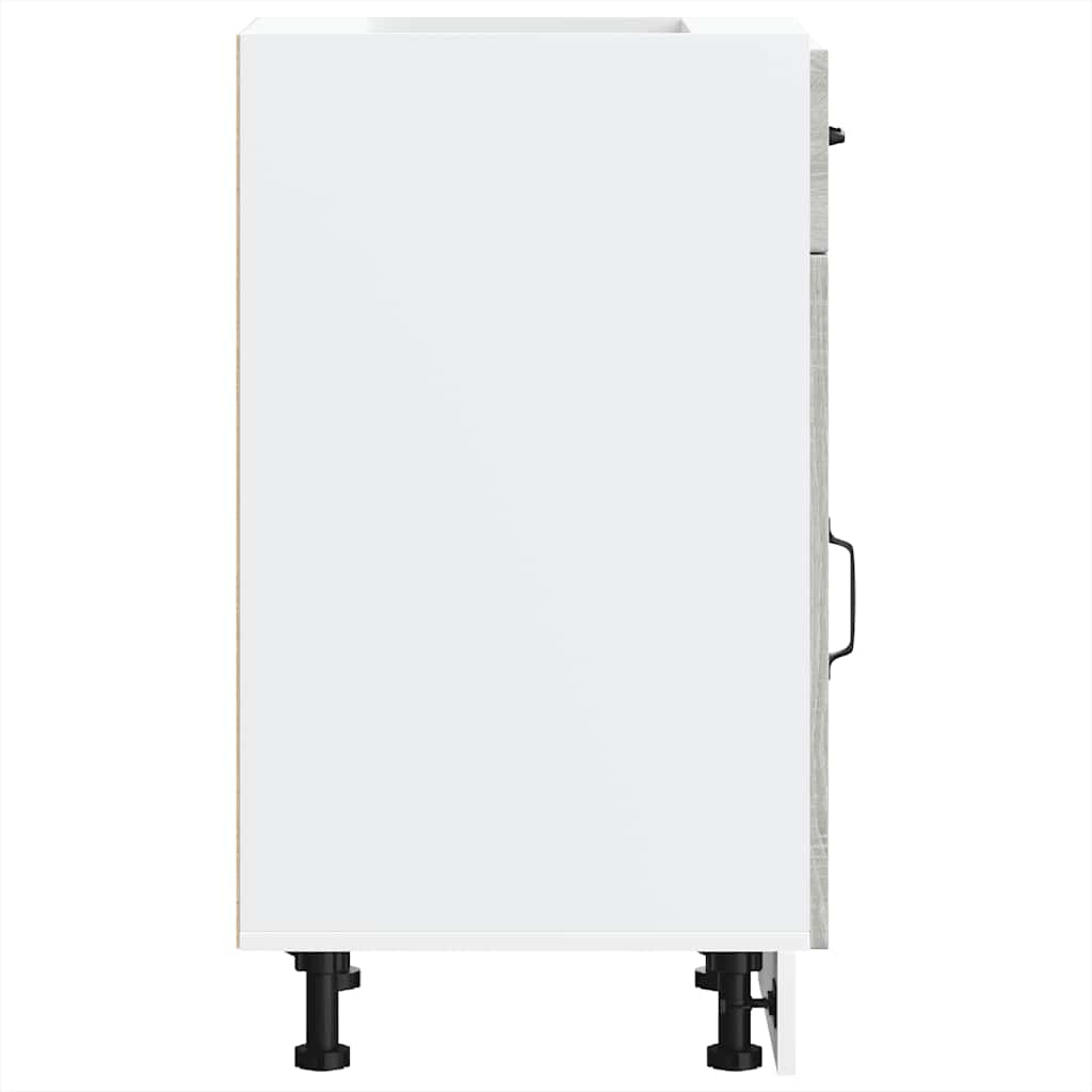 Kitchen Base Cabinet Kalmar Grey Sonoma Engineered Wood