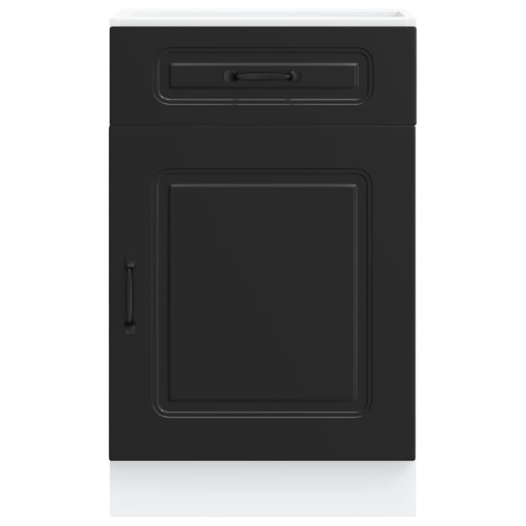 Kitchen Base Cabinet Kalmar Black Engineered Wood