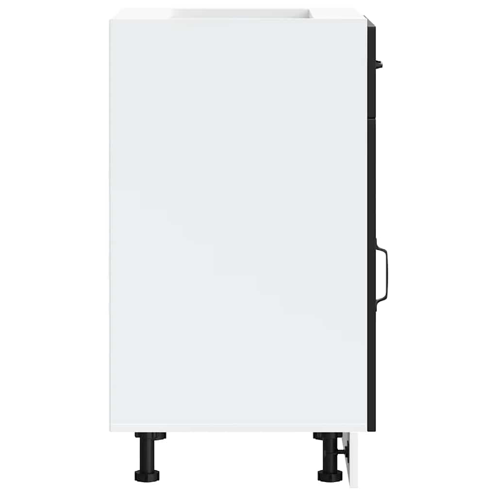 Kitchen Base Cabinet Kalmar Black Engineered Wood