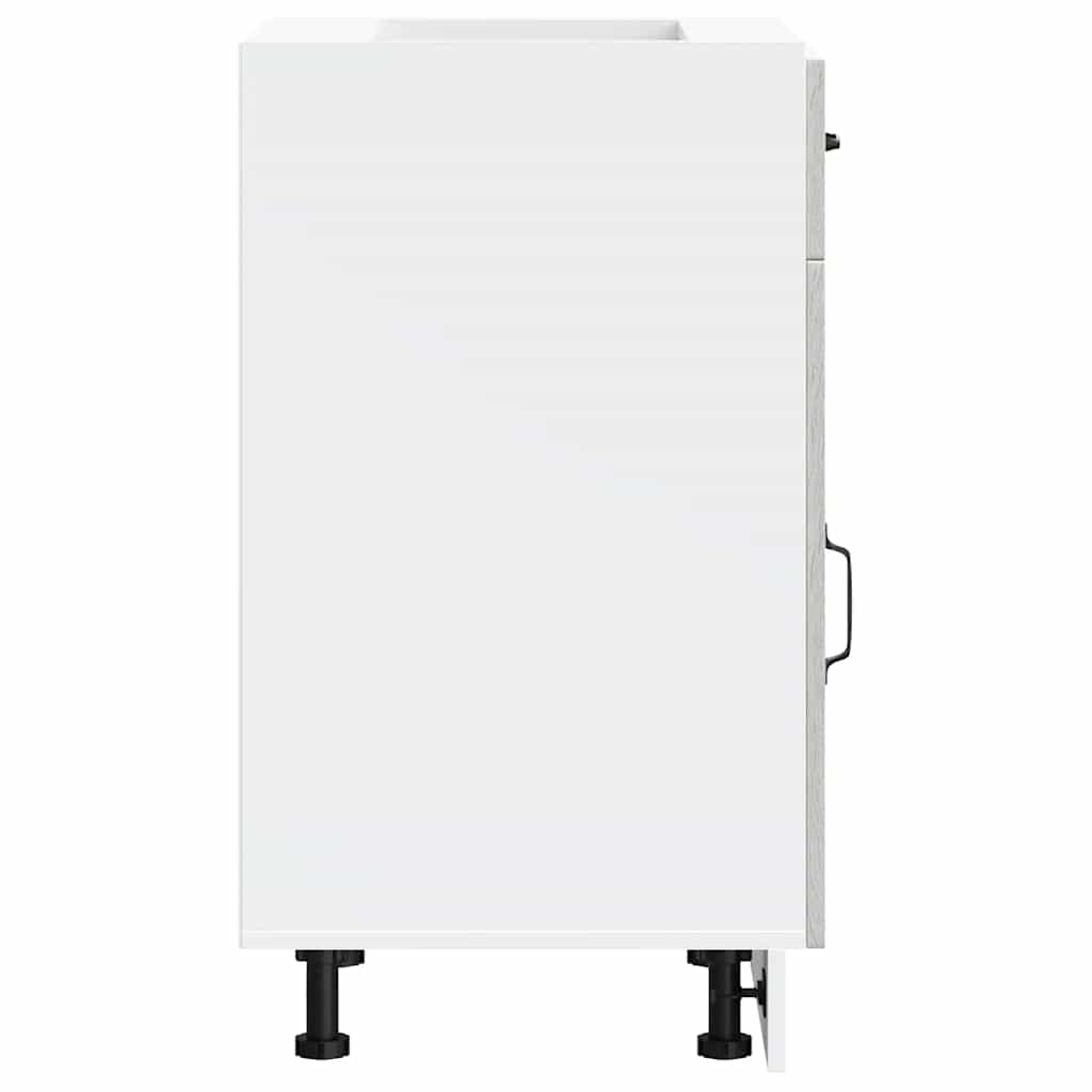 Kitchen Base Cabinet Kalmar Grey Sonoma Engineered Wood