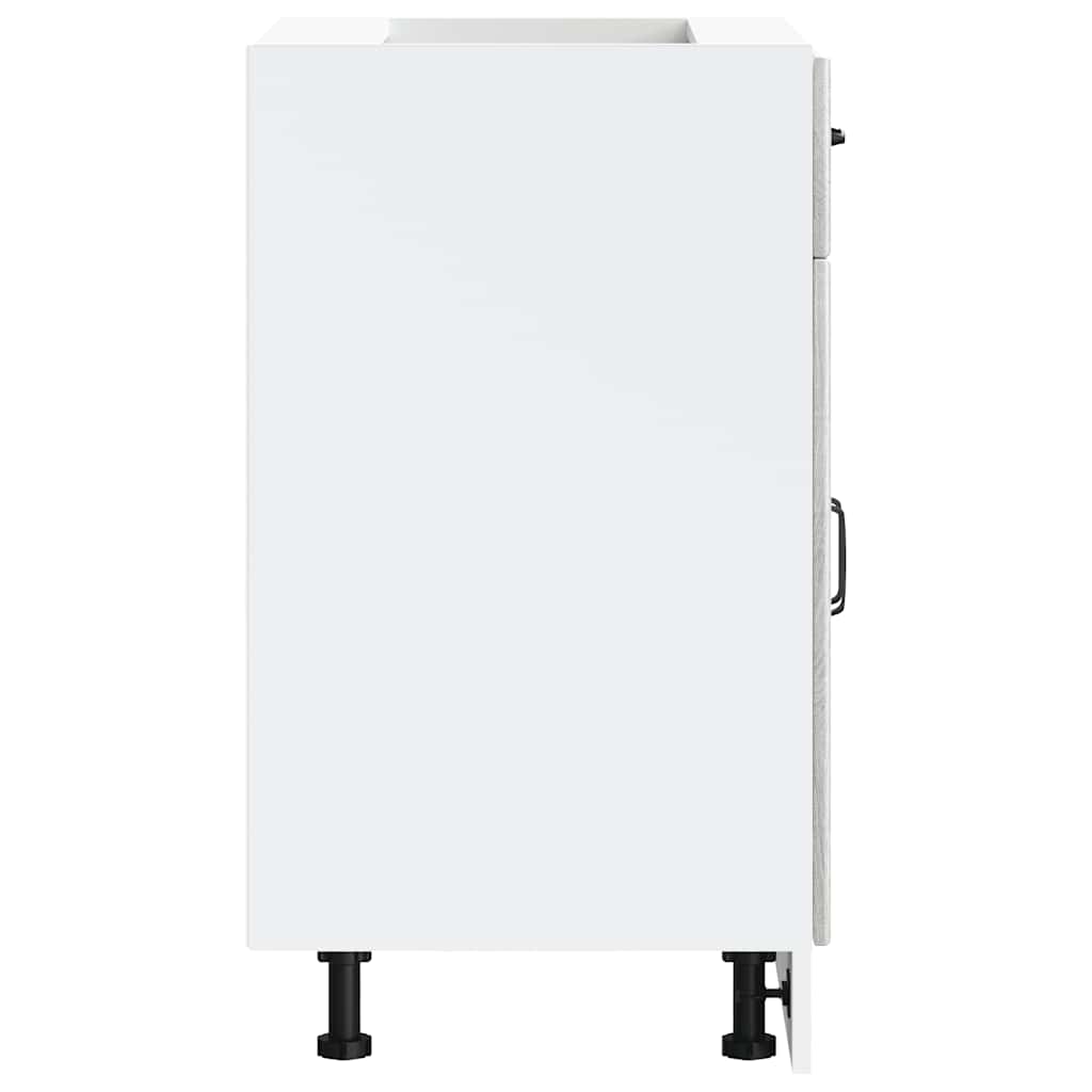 Kitchen Base Cabinet Kalmar Grey Sonoma Engineered Wood