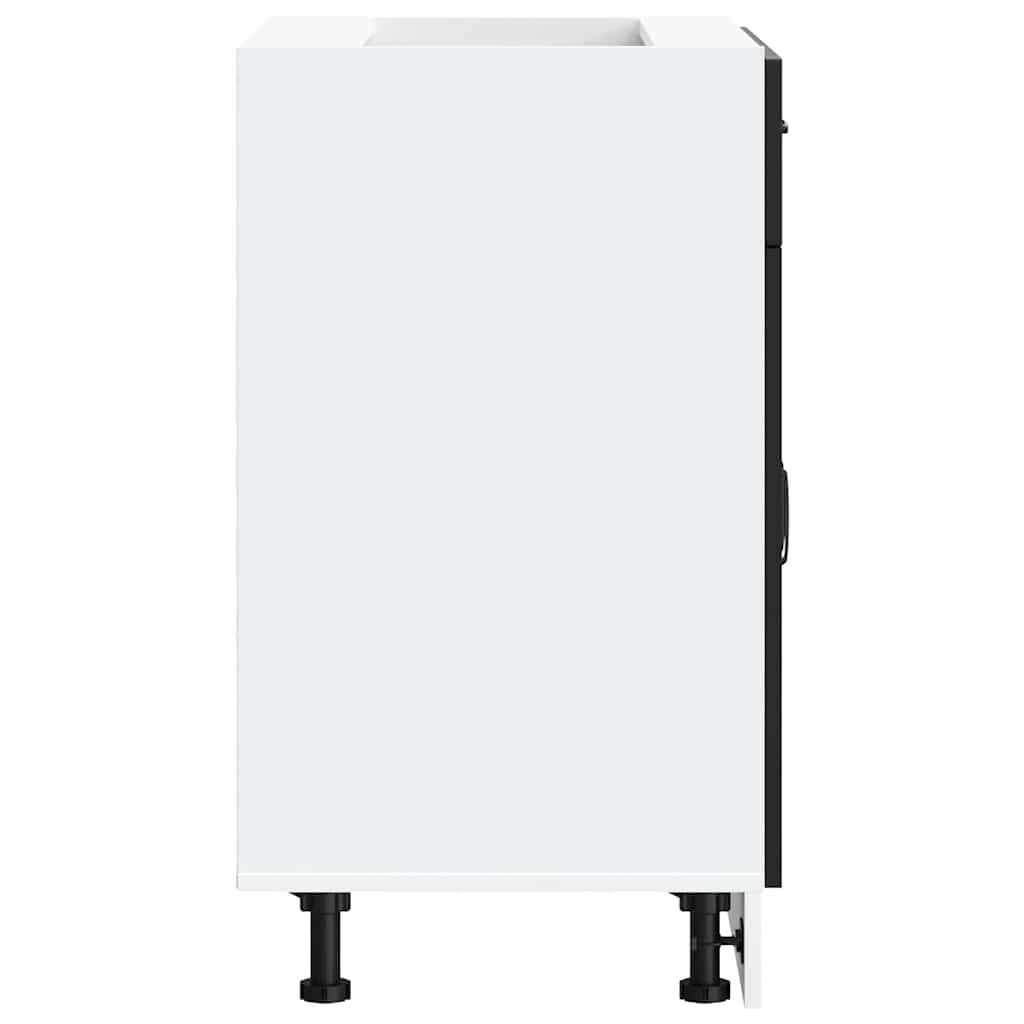 Kitchen Base Cabinet Kalmar Black Engineered Wood