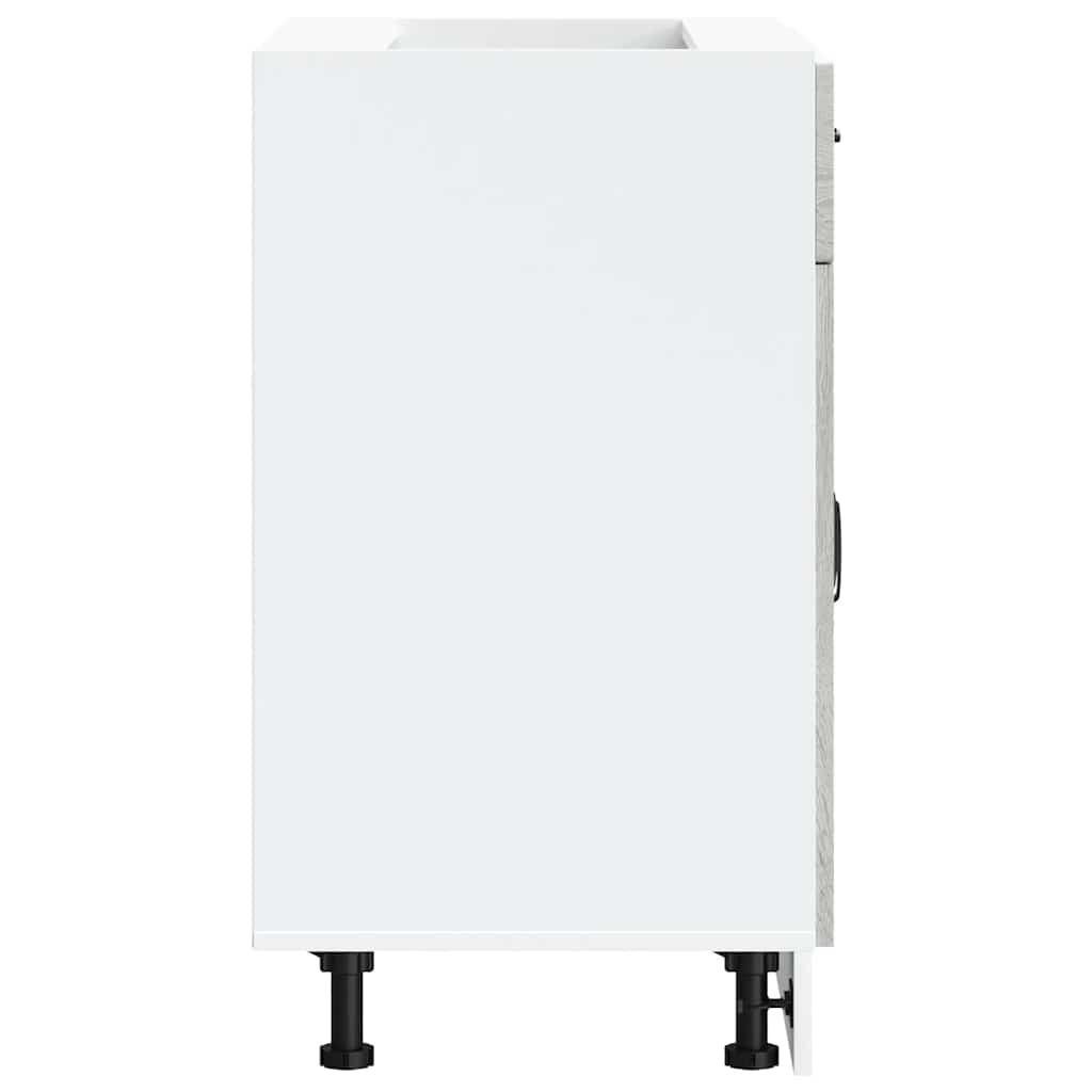 Kitchen Base Cabinet Kalmar Grey Sonoma Engineered Wood