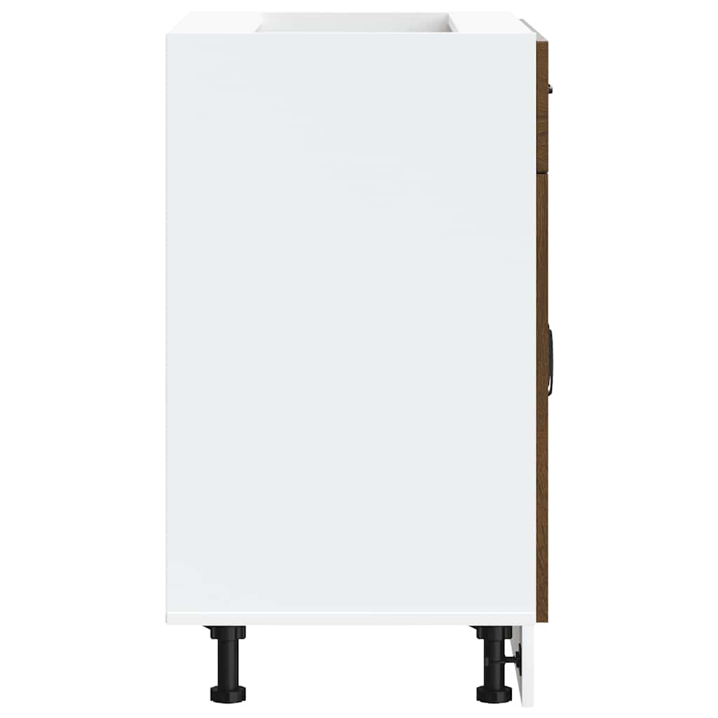 Kitchen Base Cabinet Kalmar Brown Oak Engineered Wood