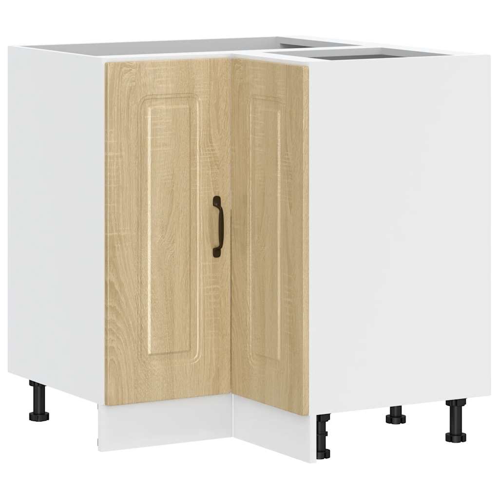 Kitchen Corner Base Cabinet Kalmar Sonoma Oak Engineered Wood