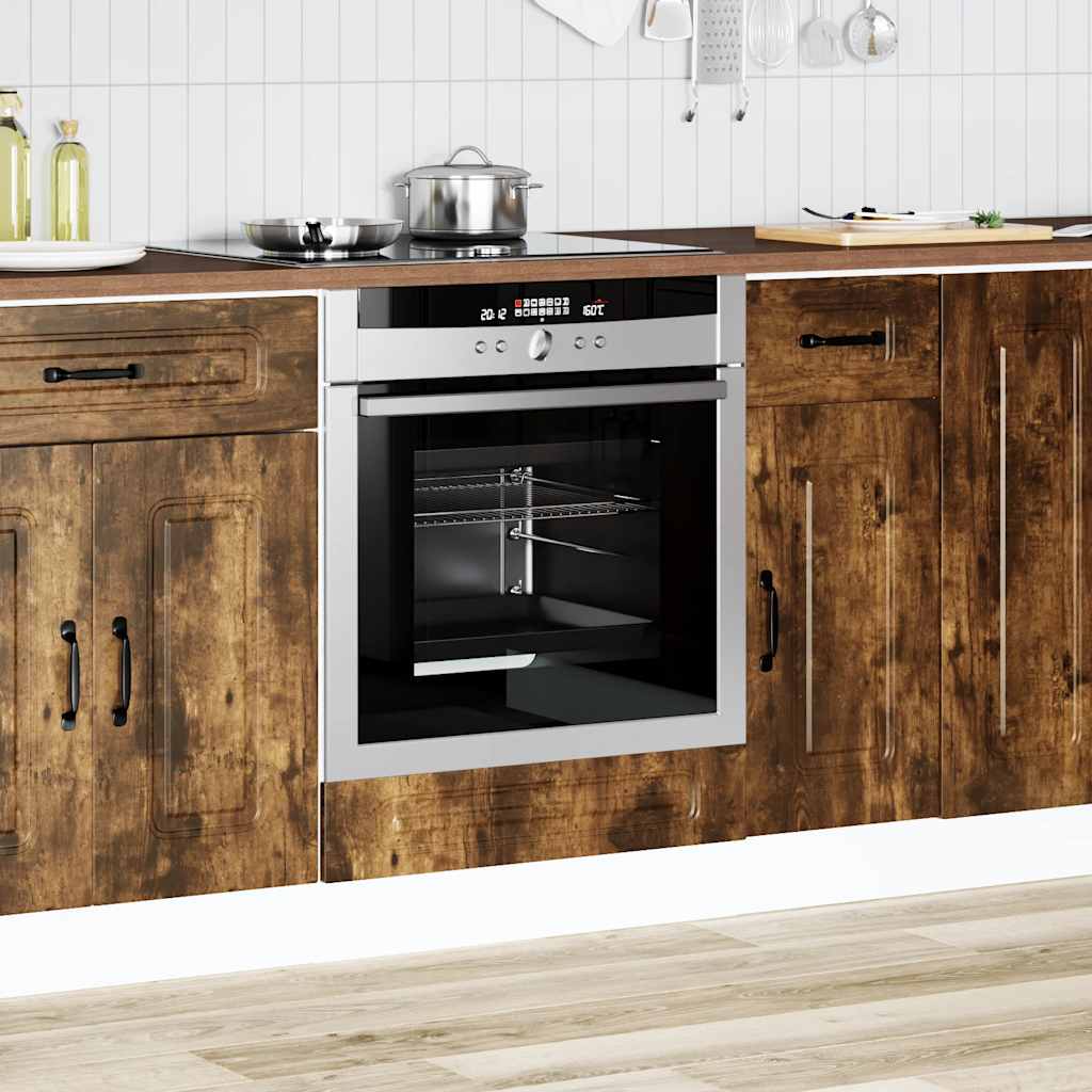 Oven Cabinet Kalmar Smoked Oak Engineered Wood