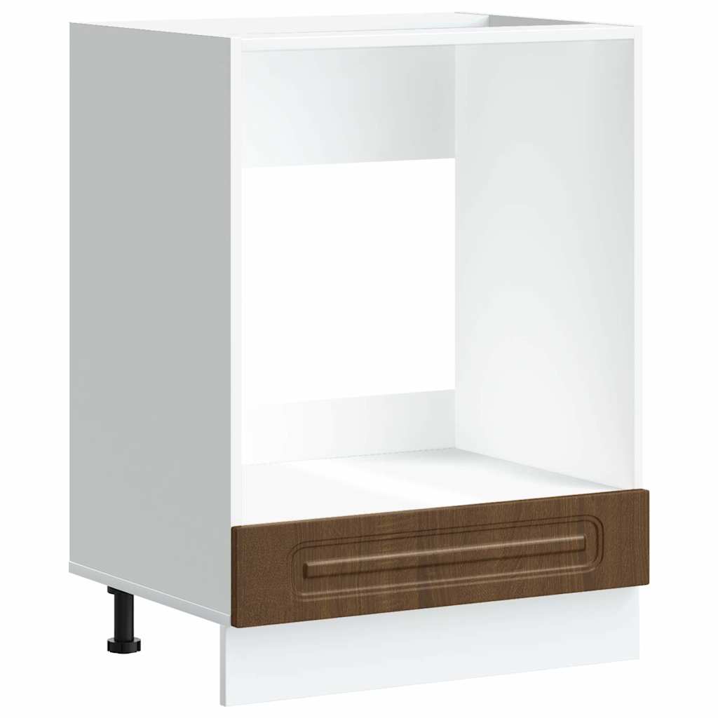 Oven Cabinet Kalmar Brown Oak Engineered Wood