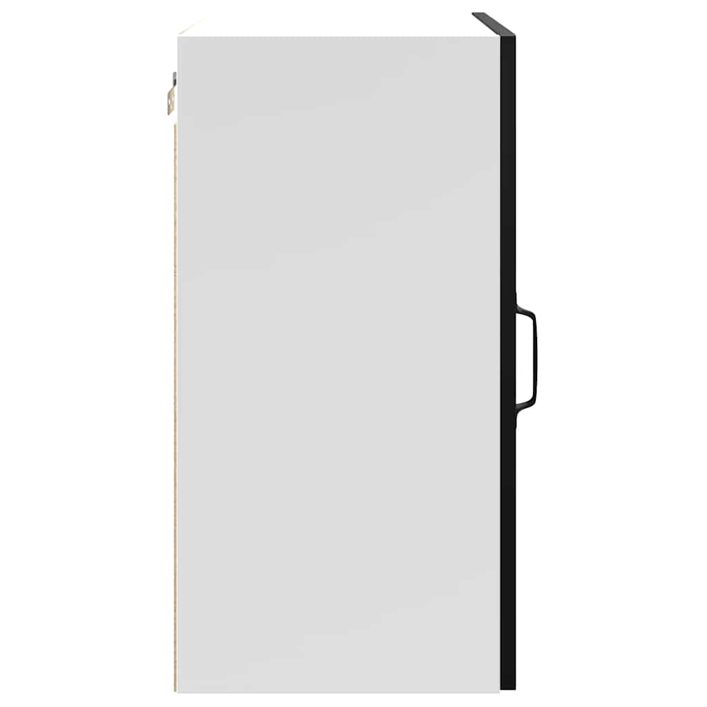 Kitchen Wall Cabinet Kalmar Black Engineered Wood