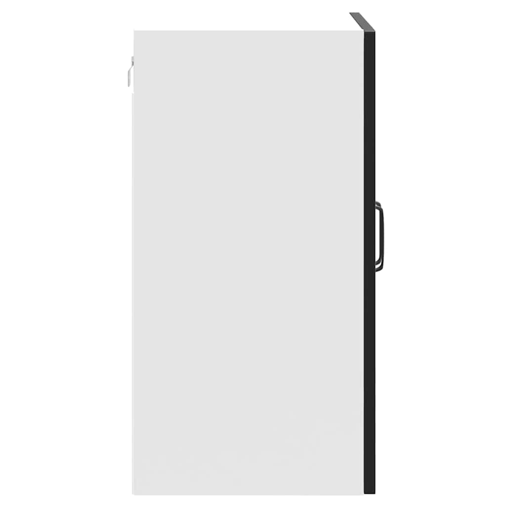 Kitchen Wall Cabinet Kalmar Black Engineered Wood