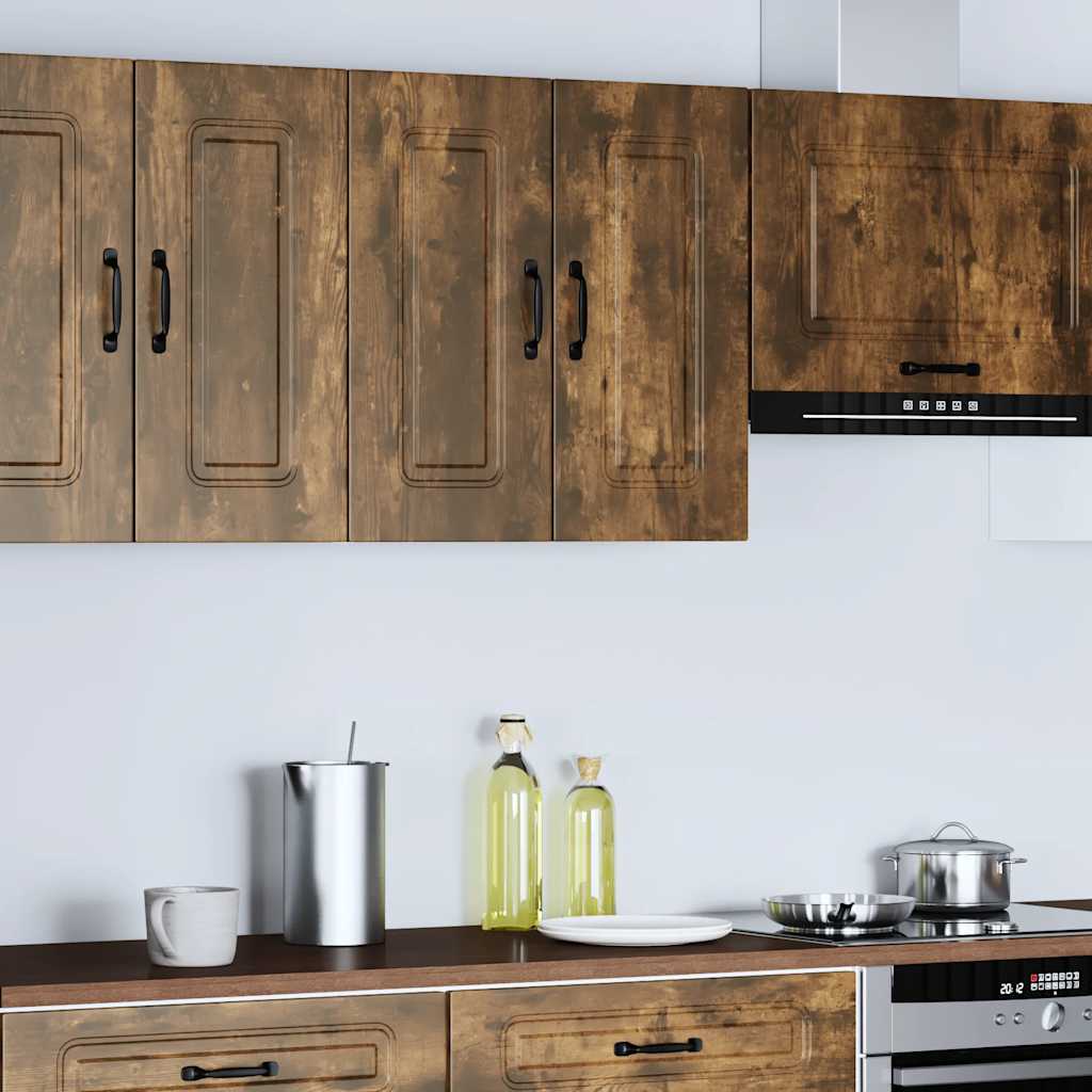 Kitchen Wall Cabinet Kalmar Smoked Oak Engineered Wood