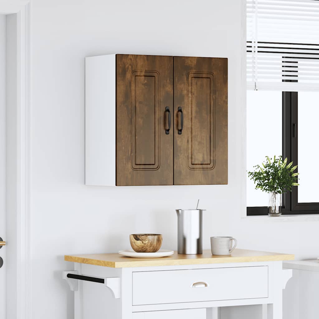 Kitchen Wall Cabinet Kalmar Smoked Oak Engineered Wood