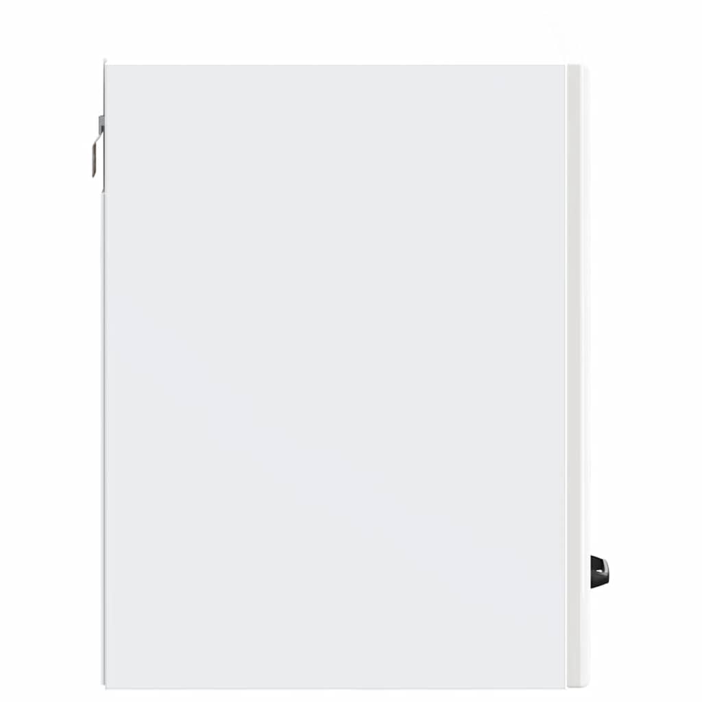 Kitchen Wall Cabinet Kalmar High Gloss White Engineered Wood