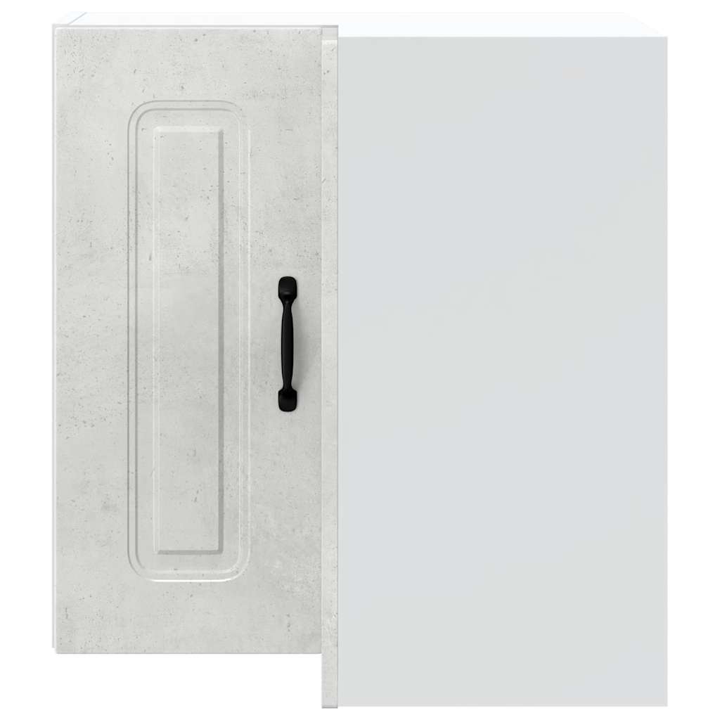 Kitchen Wall Corner Cabinet Kalmar Concrete Grey Engineered Wood