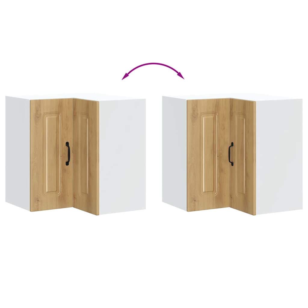 Kitchen Wall Corner Cabinet Kalmar Artisan Oak Engineered Wood