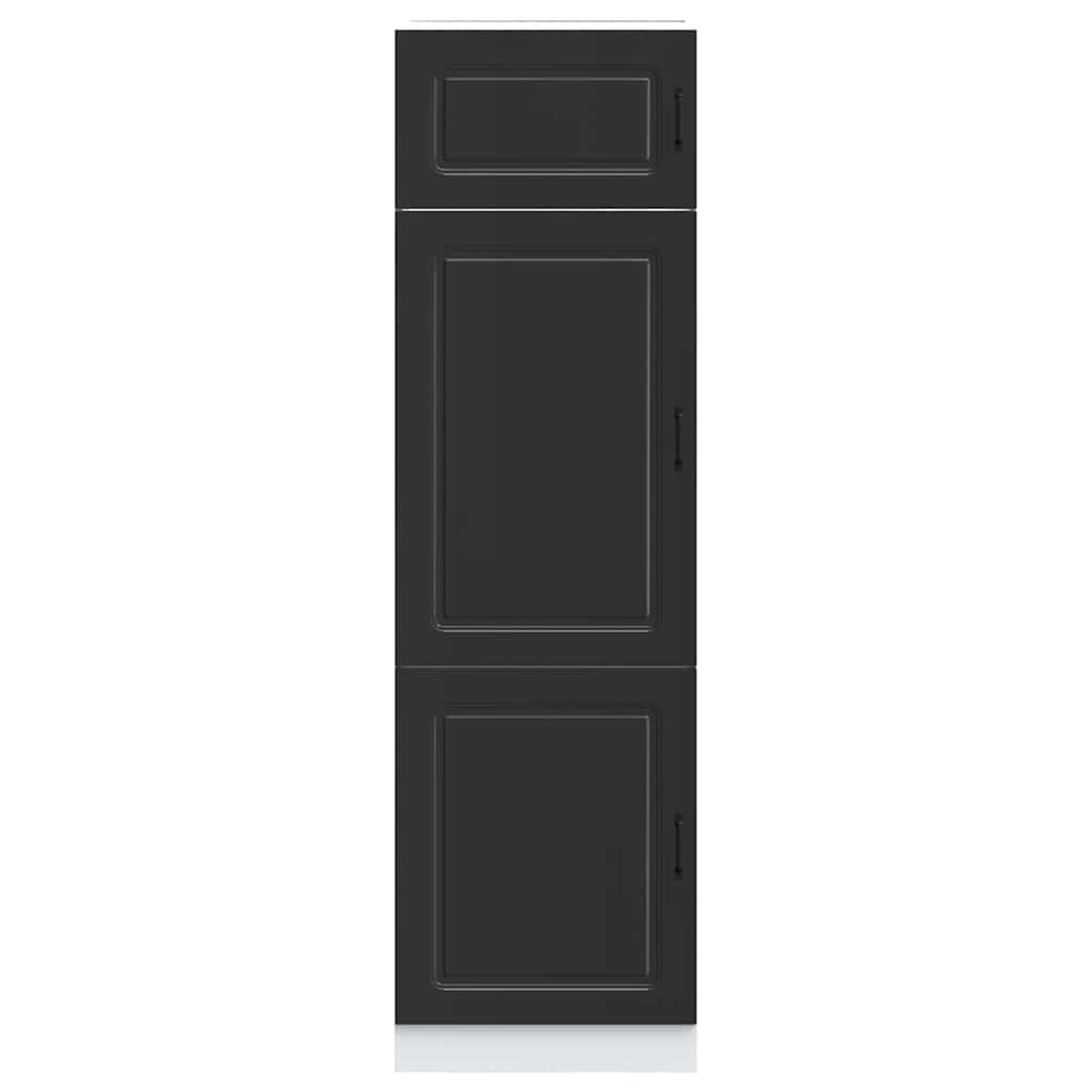 Kitchen Cupboard Kalmar Black Engineered Wood