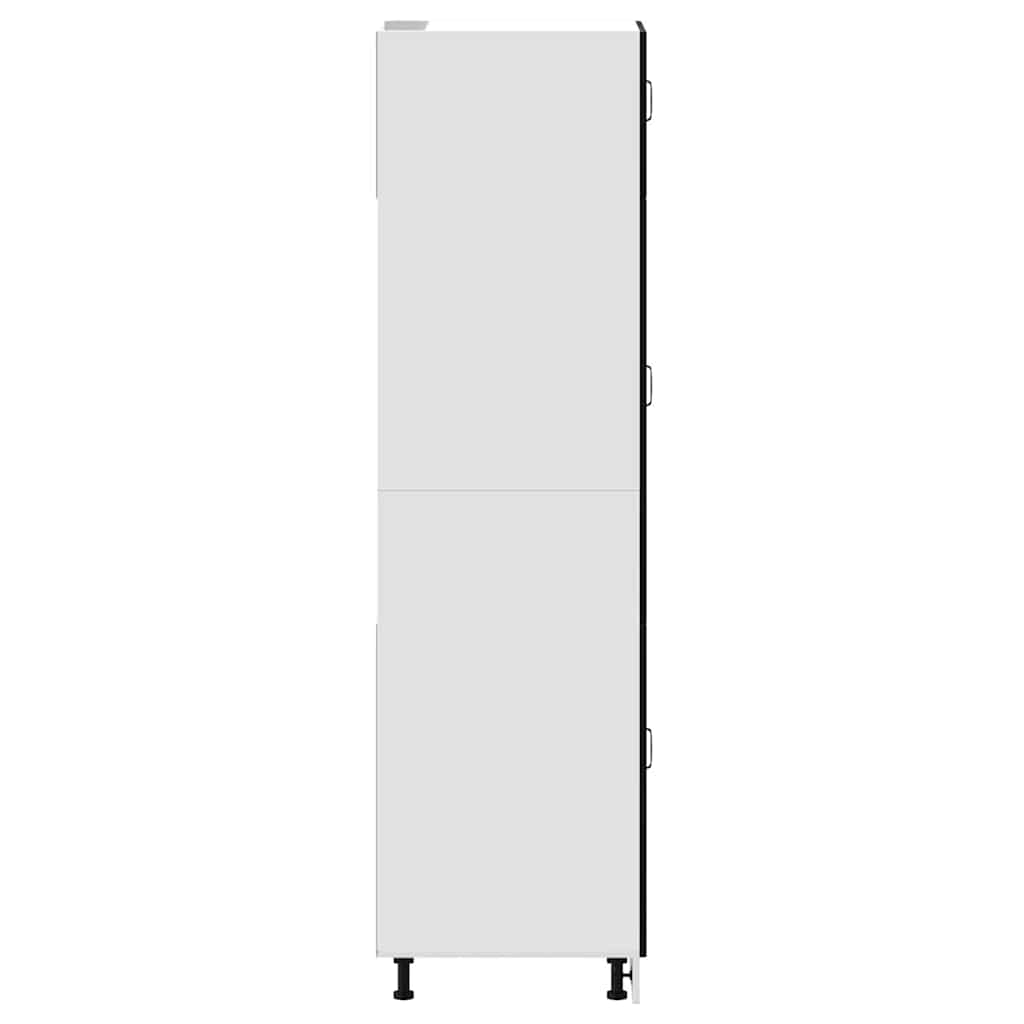 Kitchen Cupboard Kalmar Black Engineered Wood