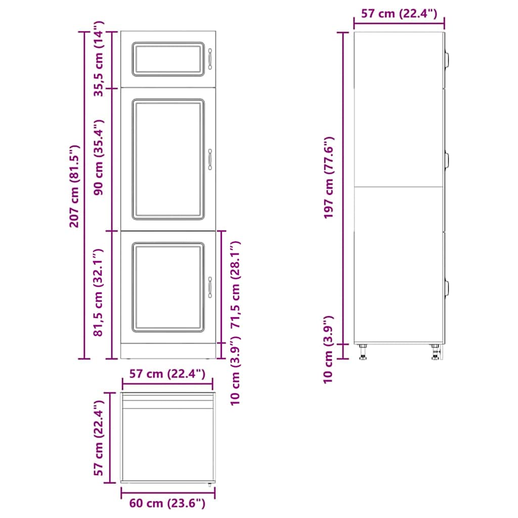 Kitchen Cupboard Kalmar Old Wood Engineered Wood