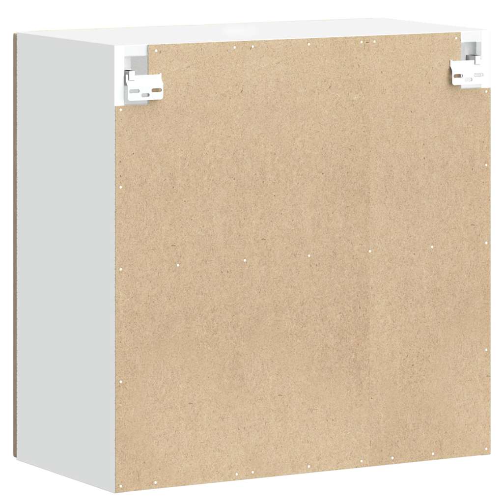 Kitchen Wall Cabinet with Glass Door Kalmar Sonoma Oak Engineered Wood