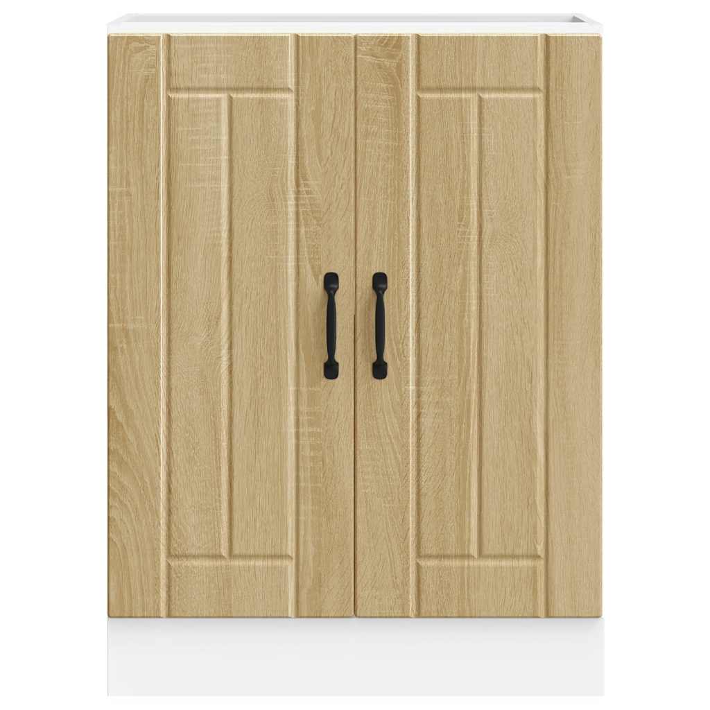 Sink Base Cabinet Lucca Sonoma Oak Engineered Wood