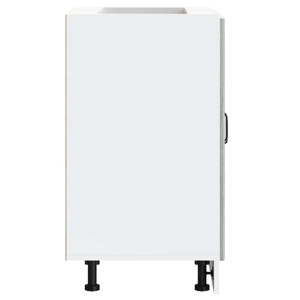 Sink Base Cabinet Lucca Grey Sonoma Engineered Wood